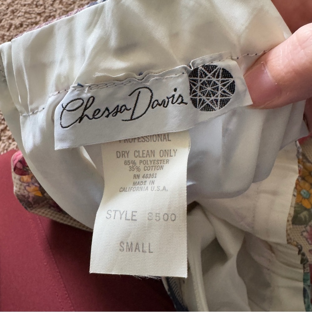 Chessa Davis Patchwork Polka Dot Pleated Maxi Ski… - image 3